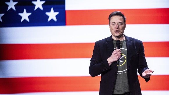 FILE - Elon Musk speaks at Life Center Church in Harrisburg, Pa., on Oct. 19, 2024. (Sean Simmers/The Patriot-News via AP, File)