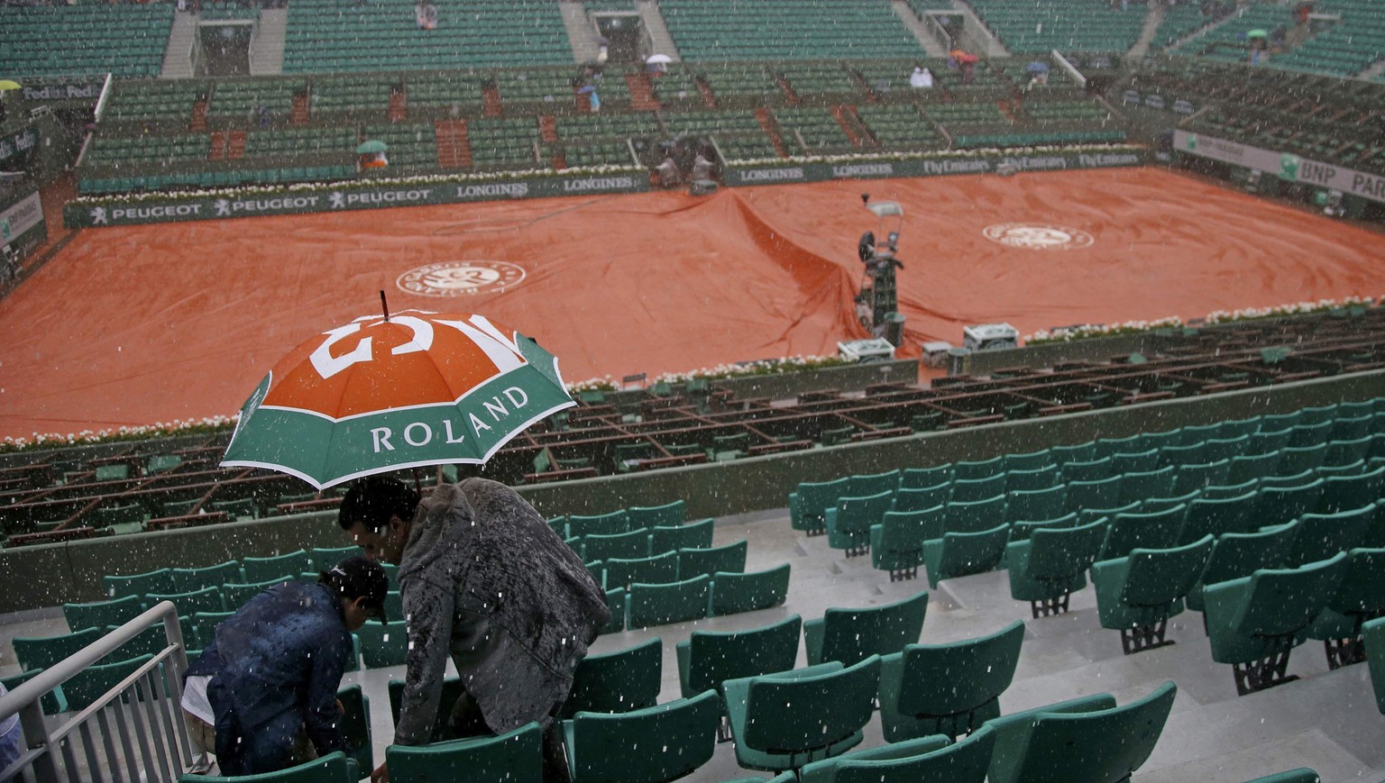 An Tennis war heute in Paris nicht zu denken.