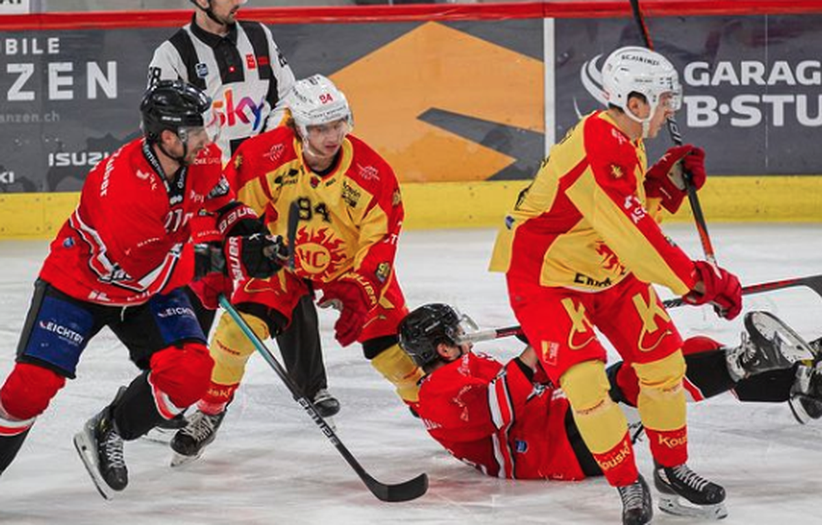 Le derby entre le HC Viège et le HC Sierre en Swiss League.