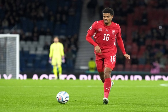 UK: UEFA Nations League, Scotland v Switzerland at Barclays Hampden, Glasgow, Scotland on 29 September 2026: Pictured: Zachary Athekame Switzerland Glasgow Barclays Hampden Scotland Copyright: xAlexxT ...