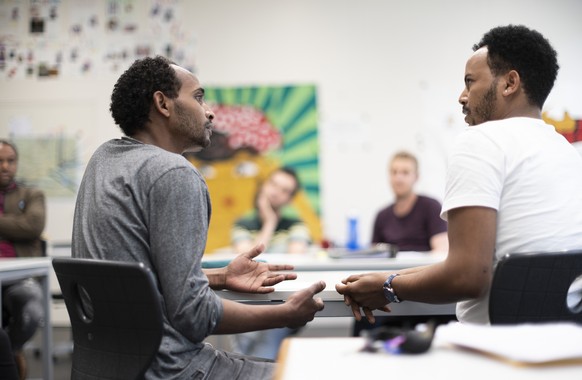 ARCHIVBILD ZU DEN THEMEN DER HEUTIGEN BUNDESRATSSITZUNG, AM MITTWOCH, 21. AUGUST 2019 - German lessons at the Berufsbildungszentrum (BBZ) Olten as part of the integration training (INVOL) for logistic ...