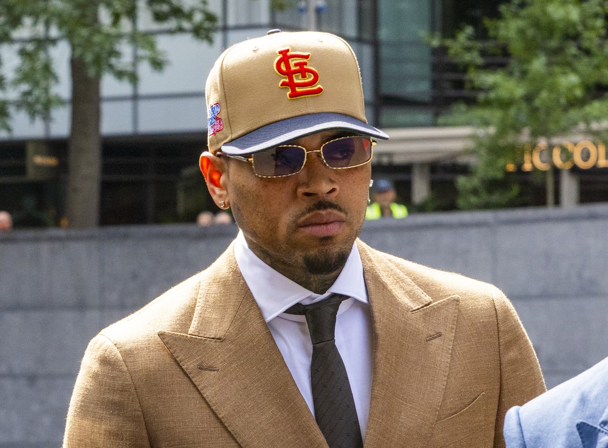 epa13130229 US R&amp;B singer Chris Brown arrives at Southwark Crown Court before a case management hearing in London, Britain, 24 July 2026. He is charged over an alleged assault in a London nightclu ...