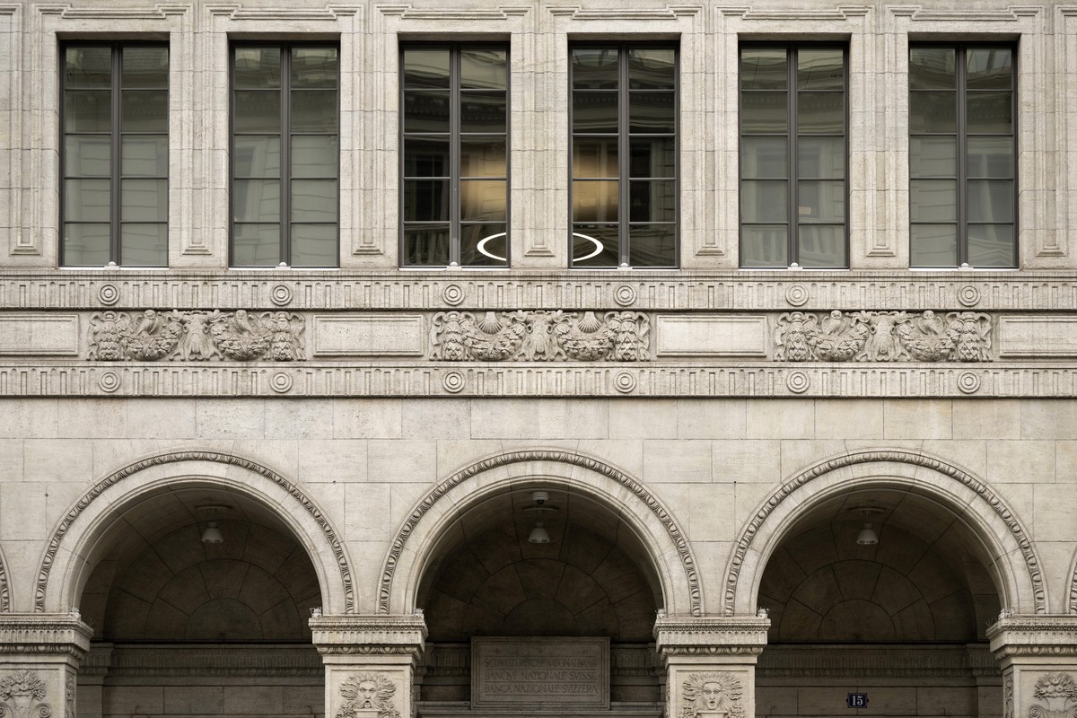 The headquarters of the Swiss National Bank (SNB) is seen ahead of their quarterly news conference on economic growth and monetary policy prospects in Zurich, Switzerland, on Thursday, March 20, 2025. ...
