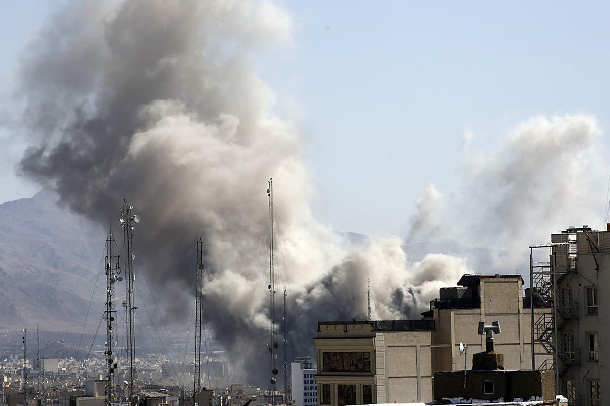 TEHRAN, IRAN - MARCH 01: Plumes of smoke rise over the residential areas of the Iranian capital following airstrikes amid ongoing U.S.â&amp;quot;Israel attacks as multiple explosions are heard across  ...