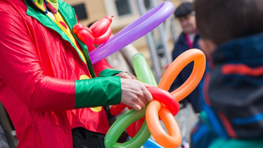 Clown mit Balloon