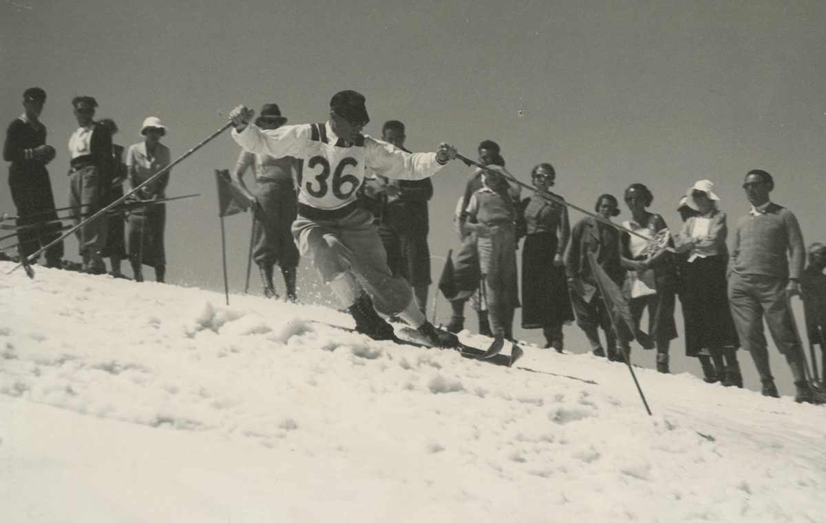 Gletscherrennen Diavolezza Gletscher Engadin Ski Skirennen