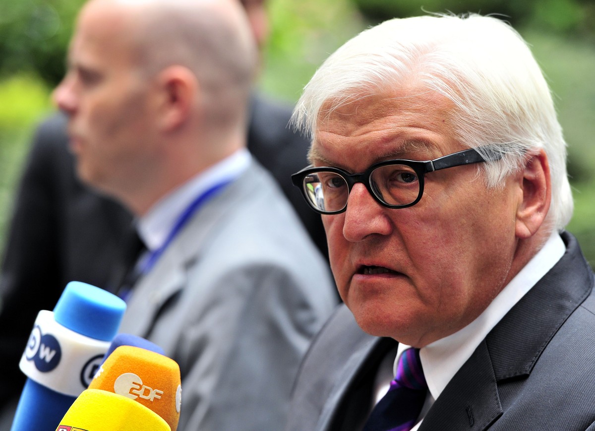 Der deutsche Aussenminister Frank-Walter Steinmeier am Freitag in Brüssel.