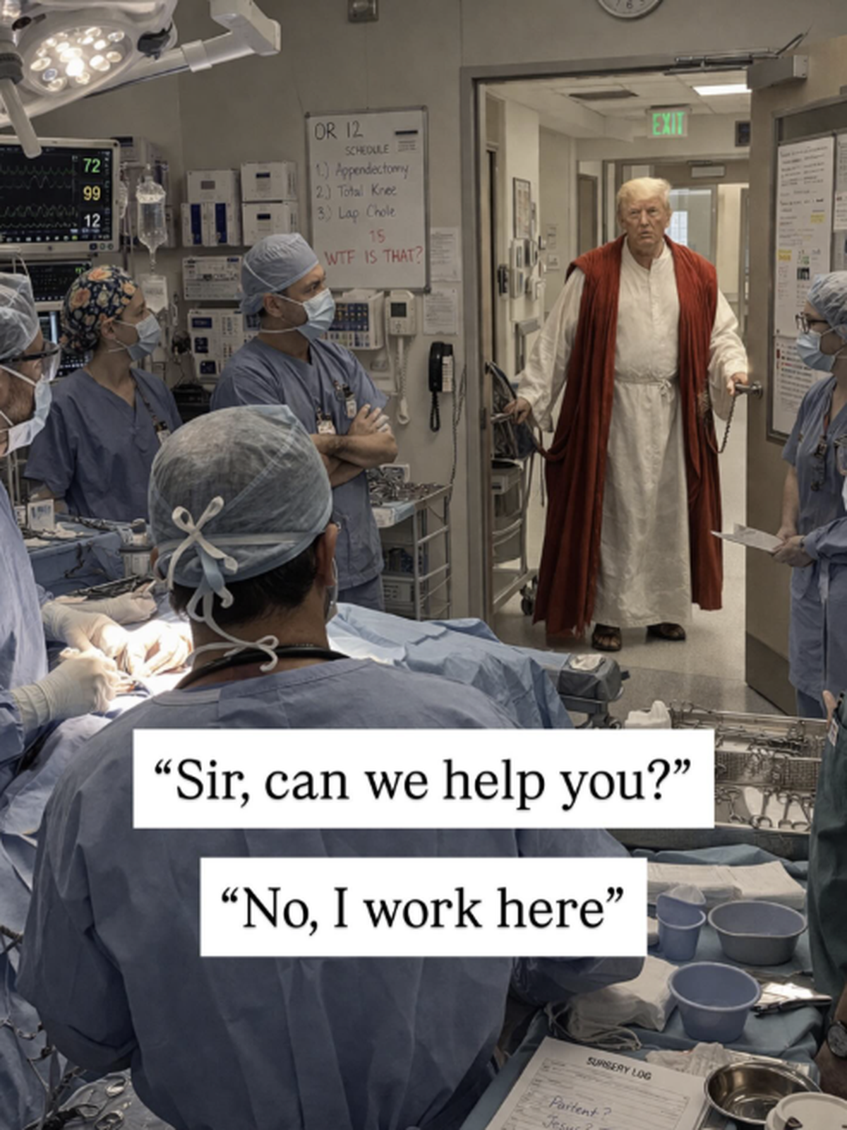 Trump Jesus Doktor Fail Meme