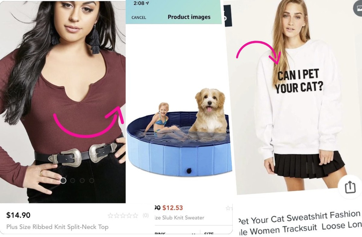 Photoshop Fails auf Amazon, Temu und Shein