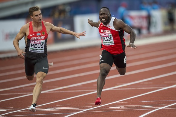 Alex Wilson steht im 200m-Final.