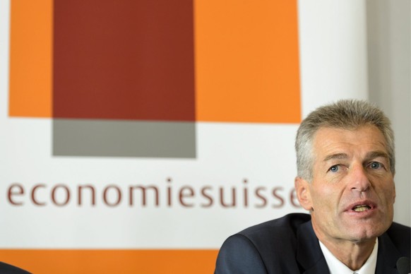 Nicht immer auf der gleichen Linie: Economiesuisse-Präsident Heinz Karrer und SVP-Vertreter.