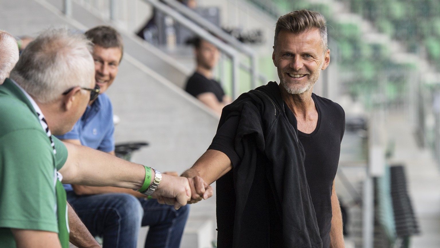 Sportchef Alain Sutter bei einem Testspiel zwischen dem FC St. Gallen und dem FC Aarau, am Samstag, 13. Juni 2020, in St. Gallen. Die Meisterschaft wird demnaechst fortgesetzt, nachdem sie wegen dem C ...