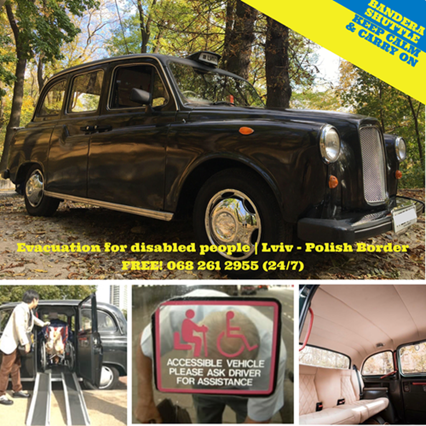 Sein Oldtimer-Taxi kann Menschen im Rollstuhl problemlos befördern.