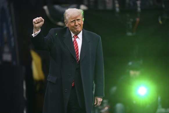 President Donald Trump attends the finals at the NCAA wrestling championship, Saturday, March 22, 2025, in Philadelphia. (AP Photo/Matt Rourke)
NCAA Championships Wrestling