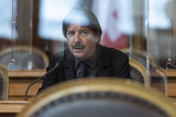 Paul Rechsteiner, SP-SG, spricht zur sogenannten 99 Prozent Initiative, an der Fruehlingssession der Eidgenoessischen Raete, am Dienstag, 2. Maerz 2021 im Staenderat Bern. (KEYSTONE/Alessandro della V ...