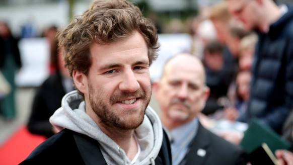 epa07487039 Italian-Canadian comedian living in Germany Luke Mockridge arrives on the red carpet of the 55th Grimme Award ceremony in Marl, Germany, 05 April 2019. The Grimme-Preis is a German televis ...