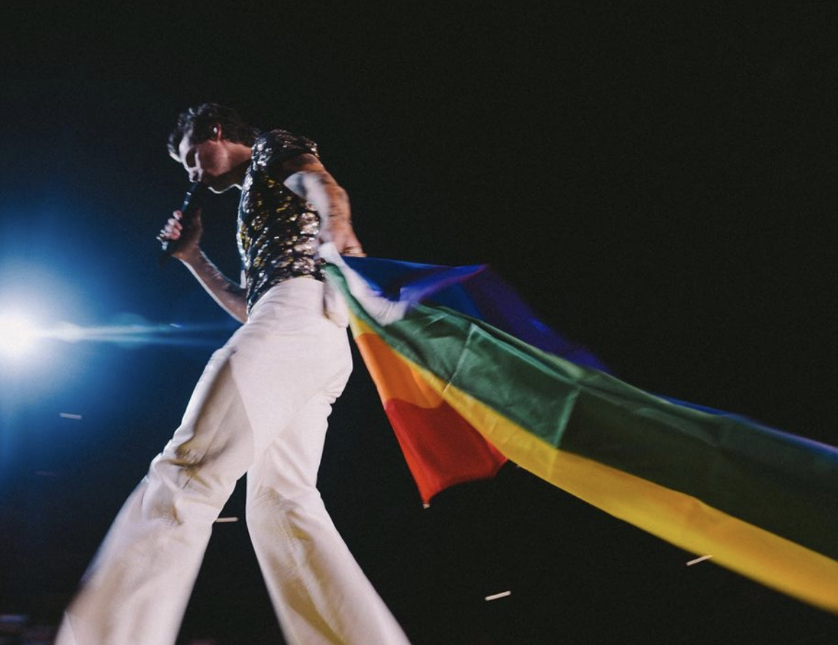 Harry Styles en paillettes et pates d'ef', parce que pourquoi.