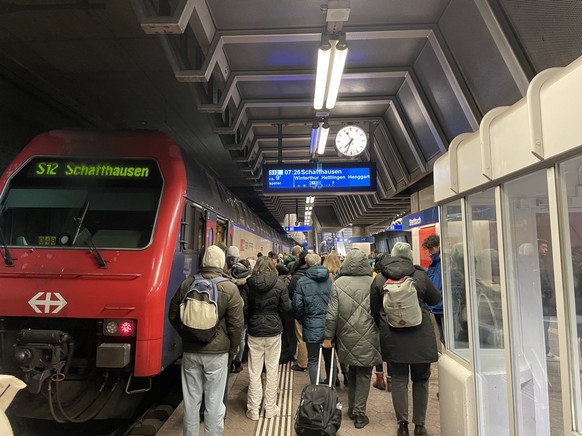 Kälte Verspätung Bahnhof Stettbach