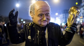 Sepp der Erste bei seinem Besuch der Luzerner Fasnacht.