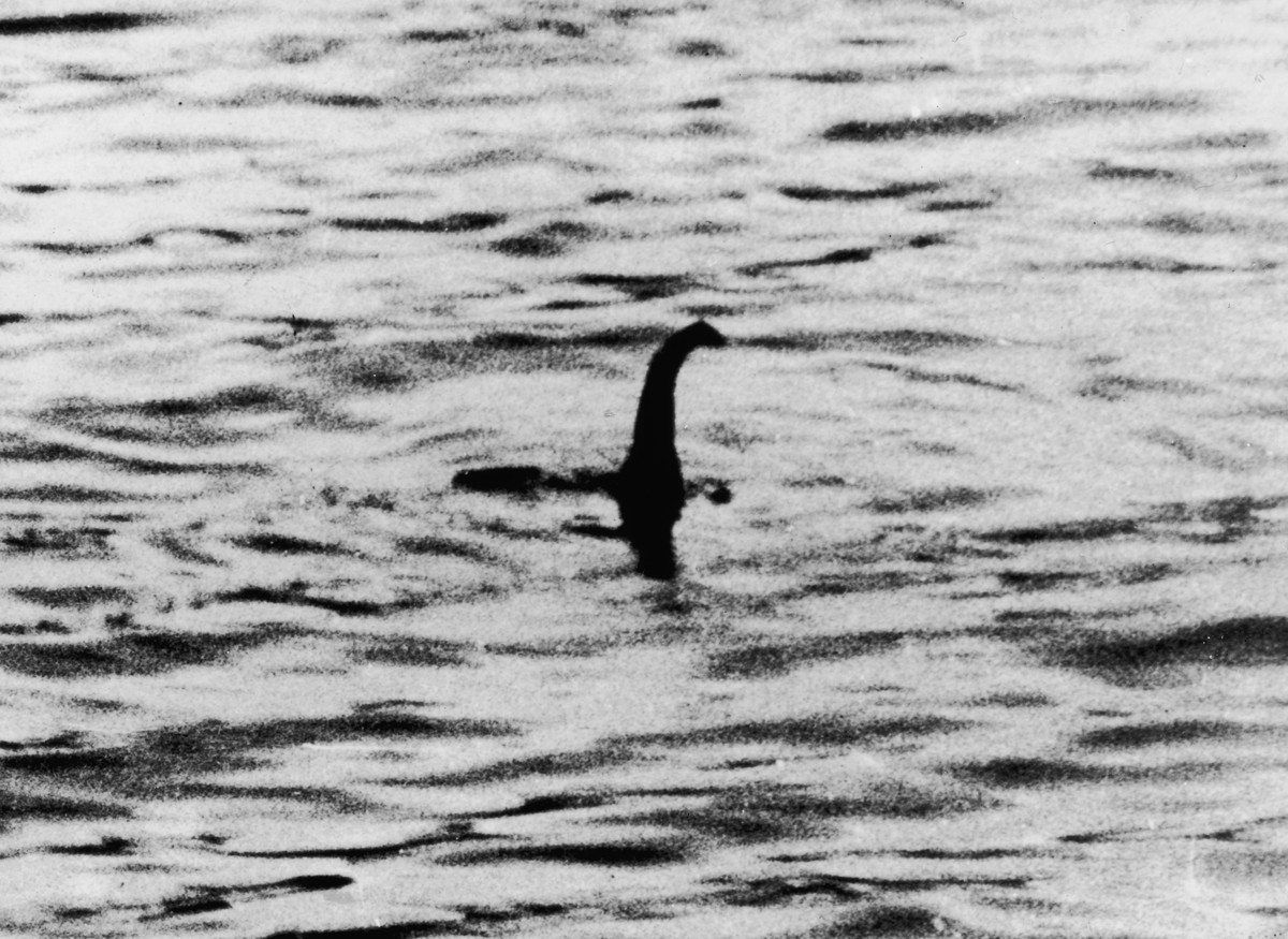 A view of the Loch Ness Monster, near Inverness, Scotland, April 19, 1934. The photograph, one of two pictures known as the 'surgeon's photographs,' was allegedly taken by Colonel Rober ...