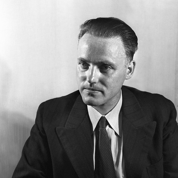 Portrait von Eduard Stiefel (1909-1978), Professor fuer Mathematik an der ETH Zuerich und Pionier der Computertechnik in der Schweiz, aufgenommen um 1943. (KEYSTONE/Str)
