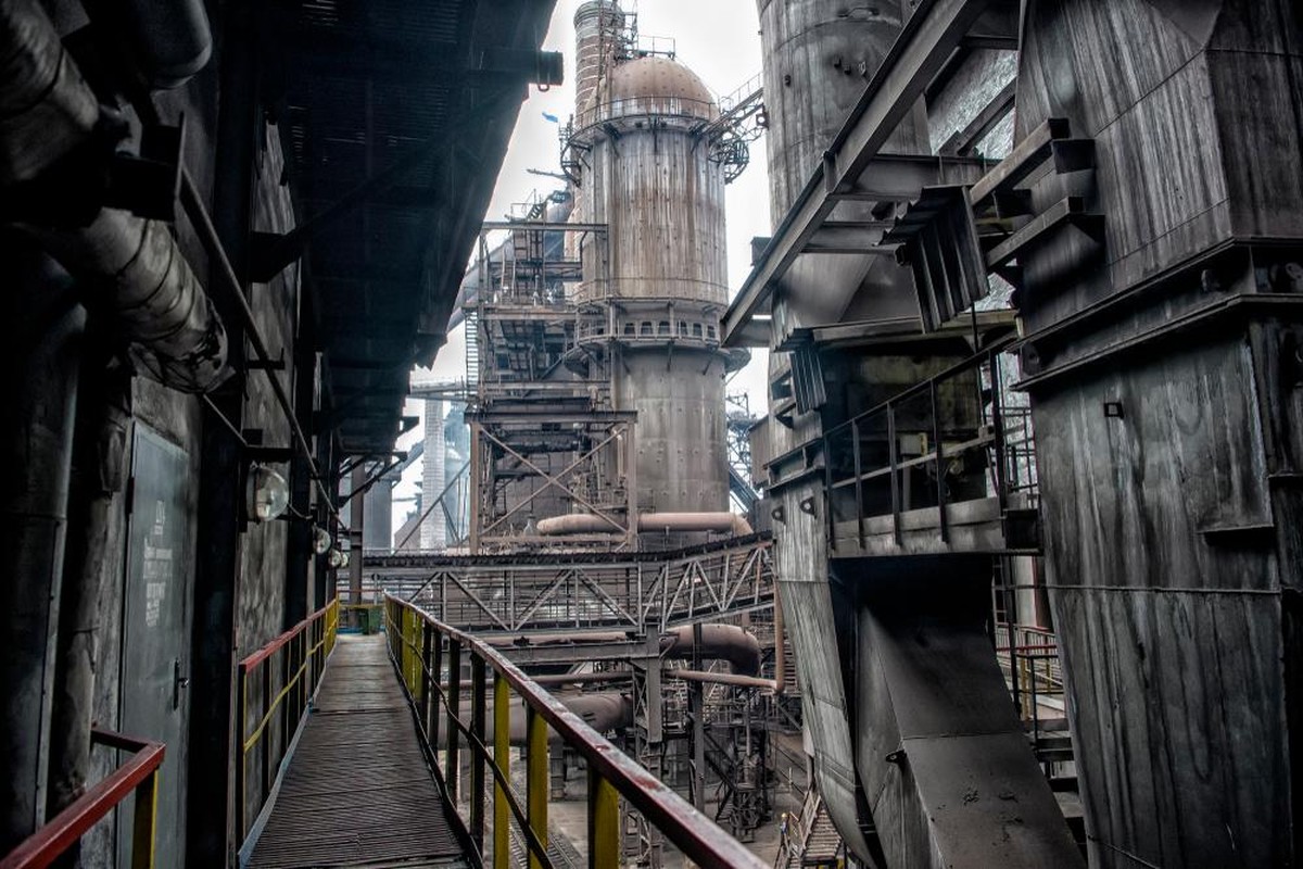A l'intérieur du complexe industriel, en 2017.