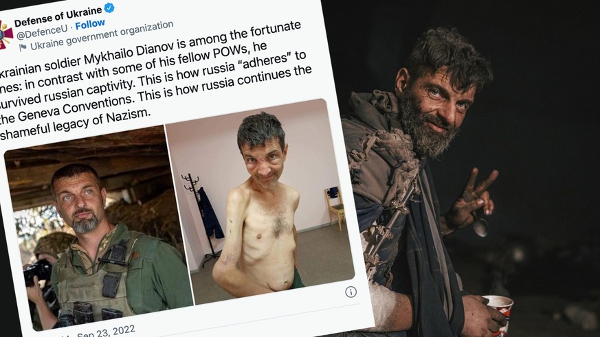 In this photo provided by Azov Special Forces Regiment of the Ukrainian National Guard Press Office, an Azov Special Forces Regiment&#039;s serviceman, injured during fighting against Russian forces,  ...