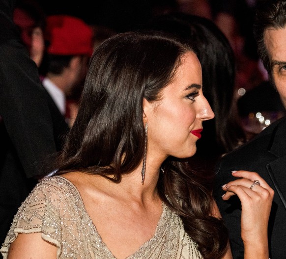 December 15, 2024, New York, New York, USA: Ashley St. Clair sits next to Matt Gaeztz at the The New York Young Republican Club annual Gala event at Cipriani