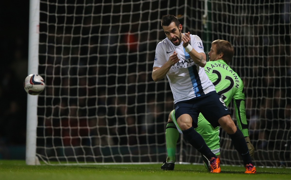 Zweifacher Torschütze, Alvaro Negredo.