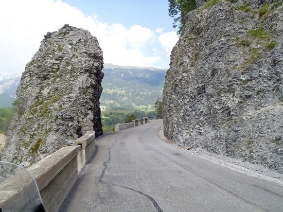 Ruinaulta Rheinschlucht Strasse nach Versam Bonaduz