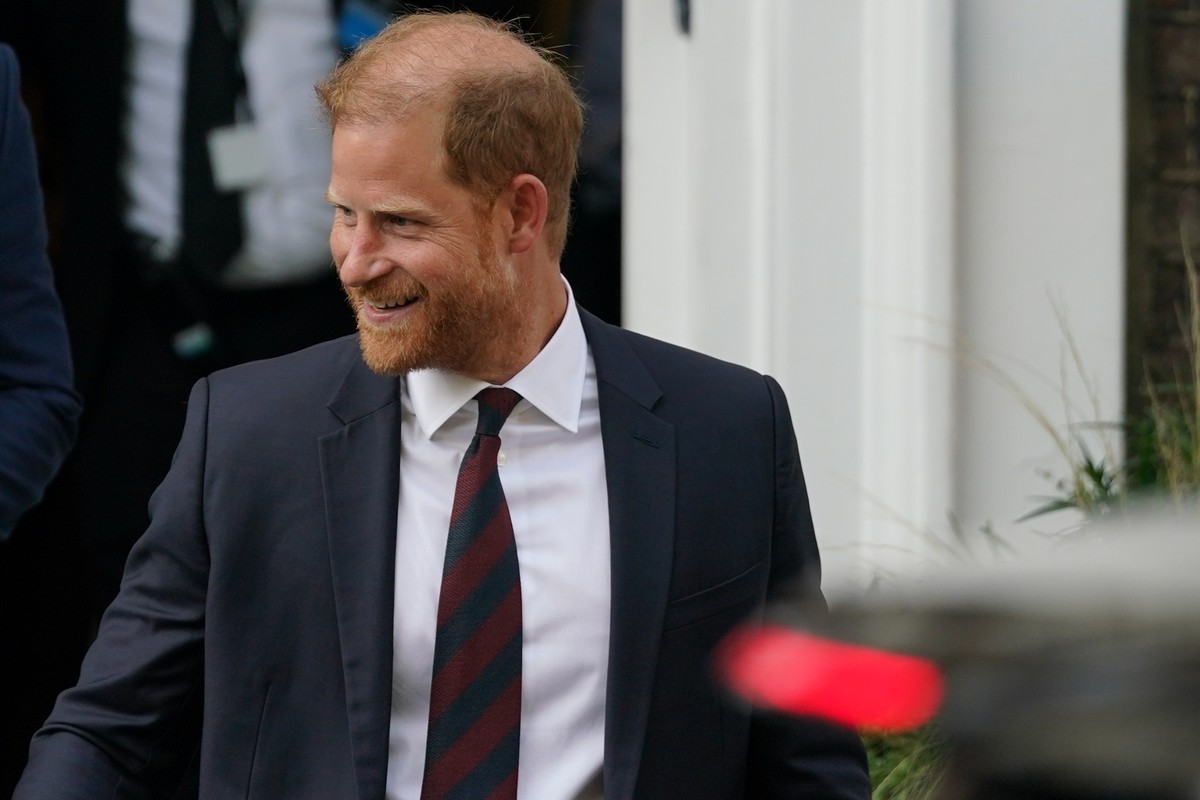 Britain's Prince Harry leaves Chatham House during a visit to the UK for a series of charity engagements in London, Tuesday, July 7, 2026.(AP Photo/Alberto Pezzali)
Prince Harry