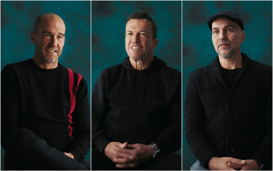 Mehmet Scholl, Lothar Matthäus und Markus Babbel (v. l.)