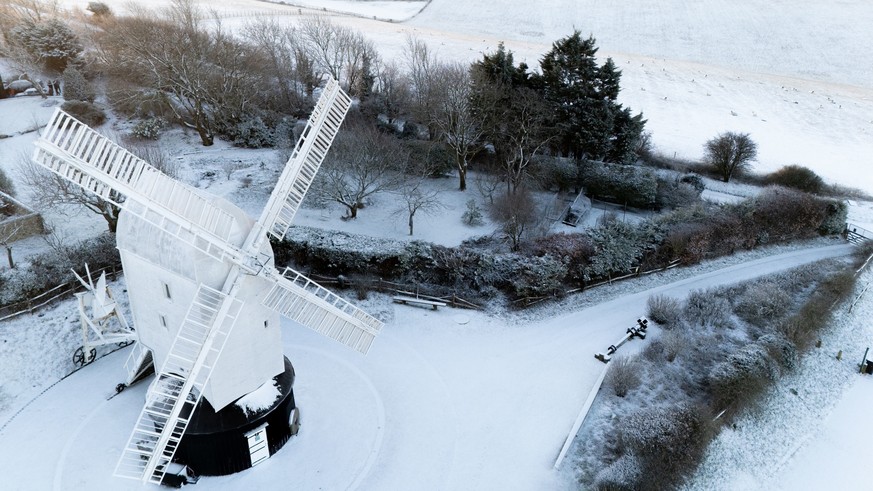 A general view of the snow in Clayton Hill, England, Monday, Jan. 5, 2026. (Jamie Lashmar/PA via AP)
Britain Weather