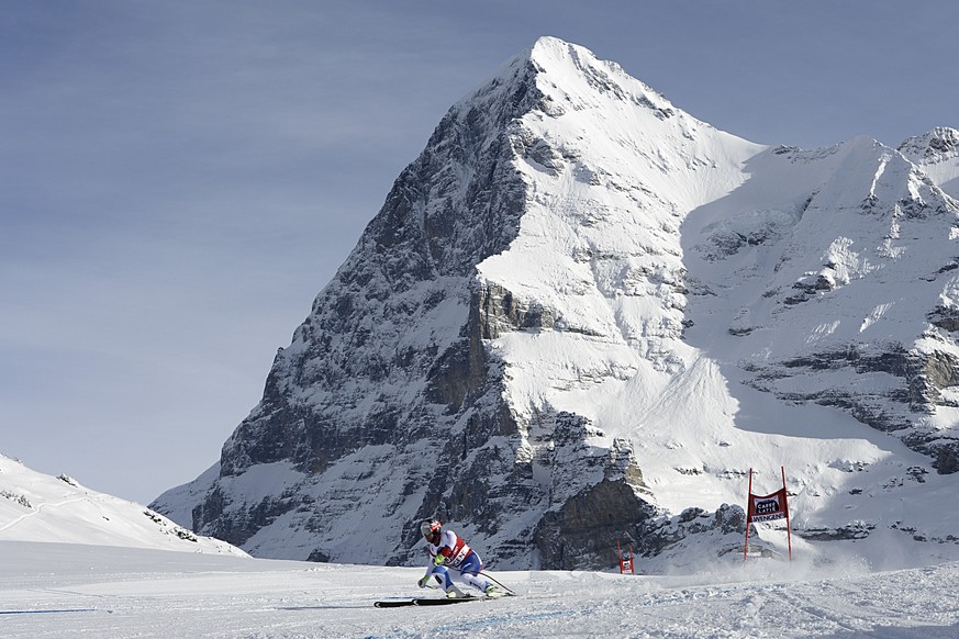 Beat Feuz vor der Eigernordwand.