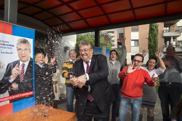 Filippo Lombardi lässt ob der Ausschlussklausel keine Korken knallen.