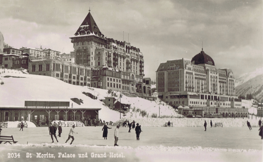 A view of the Palace and the Grand Hotel at St Moritz, 1920s A view of the Palace and the Grand Hotel at St Moritz, 1920s Date: 1920s PUBLICATIONxNOTxINxUKxFRAxBELxNEDxITAxDENxNORxSWExPOLxJPNxKORxTPE  ...
