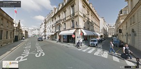 Hier ereignete sich der Vorfall: Kreuzung vor dem Élysée-Palast.