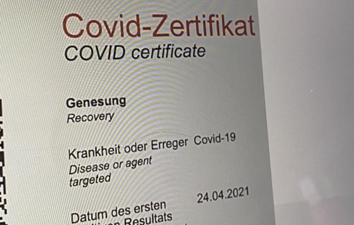 Für Dimitri gibts vorerst kein solches Zertifikat.
