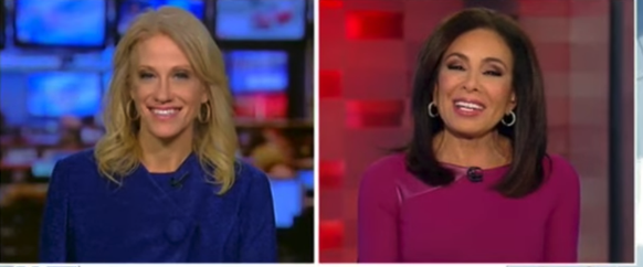 Schwestern im Geist: Kellyanne Conway (links) und Fox-News-Moderatorin Jeanine Pirro.