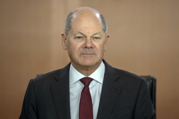 German Chancellor Olaf Scholz attends a cabinet meeting at the chancellery in Berlin, Germany, Wednesday, Jan. 17, 2024. (AP Photo/Ebrahim Noroozi)
Olaf Scholz