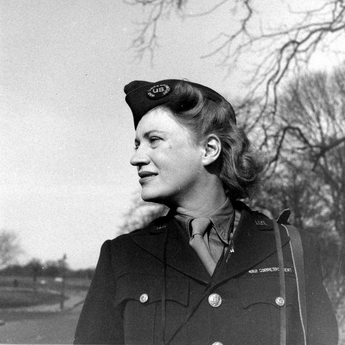 Portrait of Lee Miller during World War II, England, 1944.

David E Scherman/The LIFE Picture Collection

Special Instructions: Premium. Please contact us for licensing use of this asset on merchandis ...