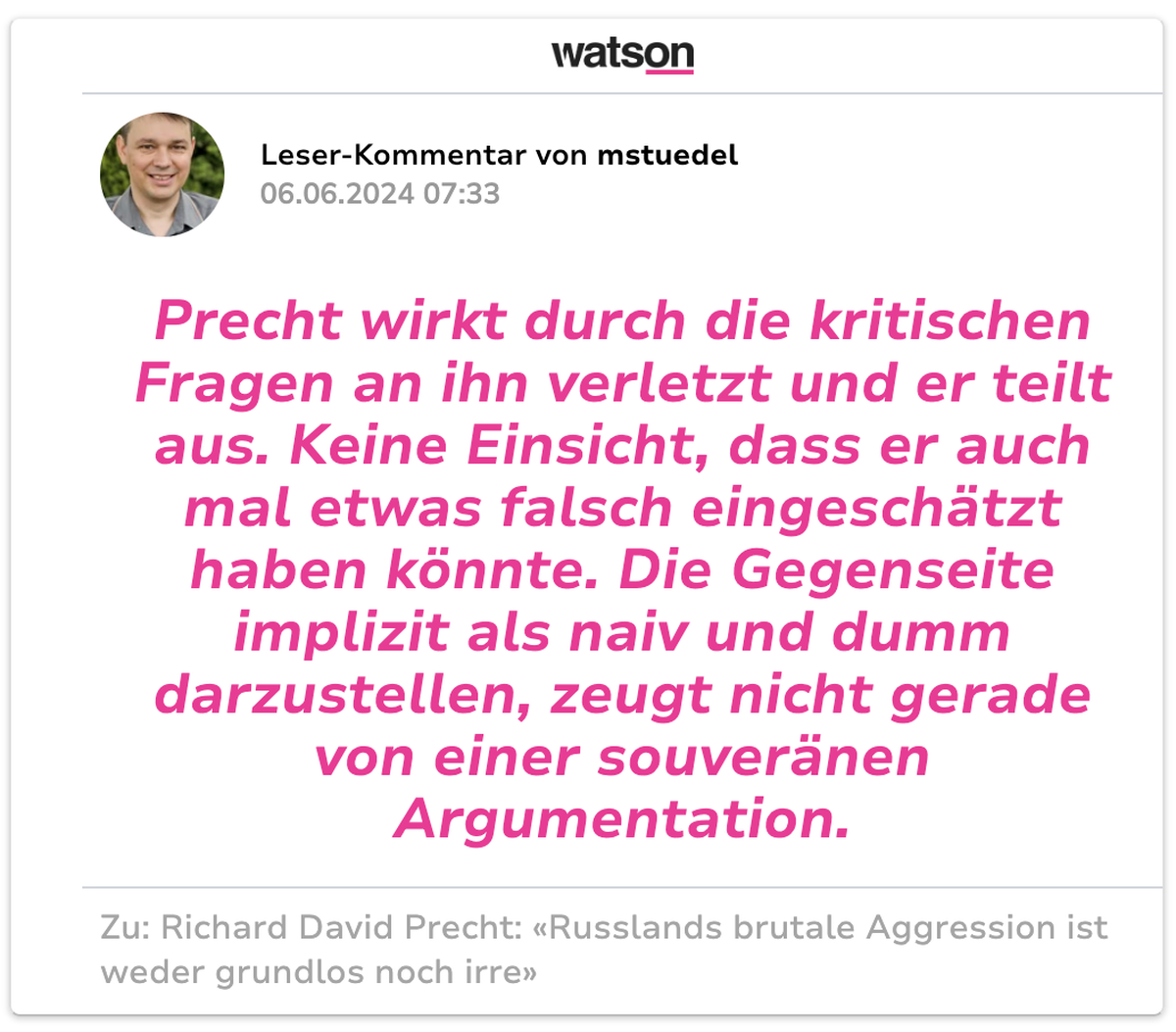 User-Kommentar