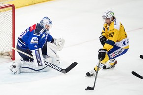 Perttu Lindgren wird heute Abend im vierten Spiel gegen die ZSC Lions Keeper Lukas Flüeler wieder fordern.