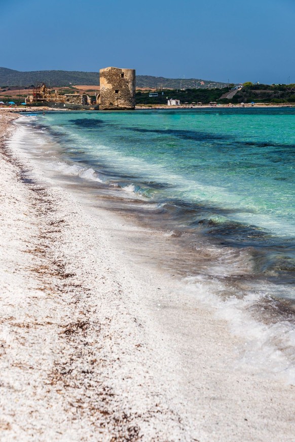 Beach Le Saline in Stintino White beach and wonderful seewater in Le Saline, Stintino, Sardinia Copyright: xZoonar.com/fabioxlottix 17637512
