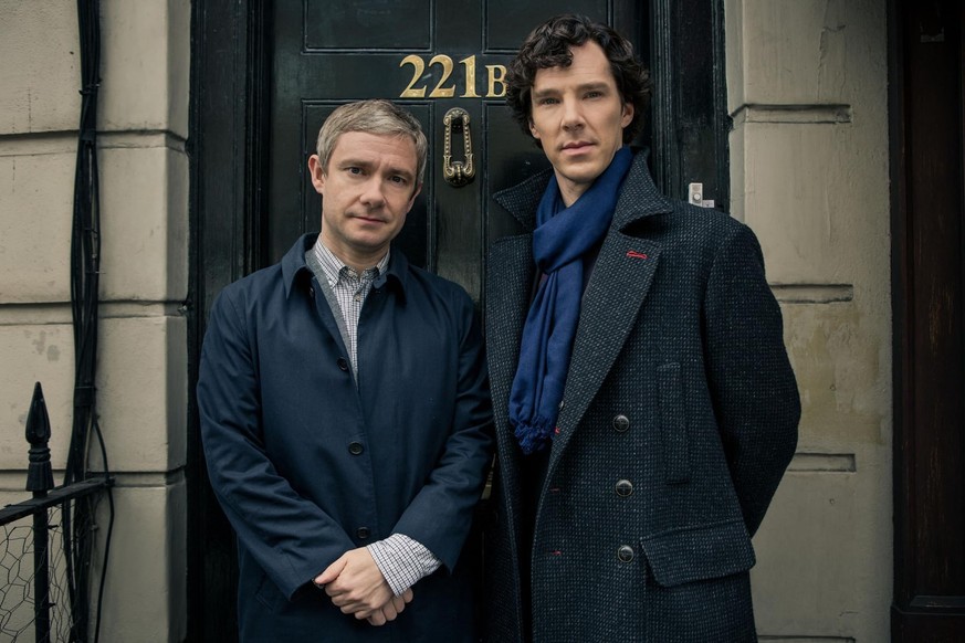 Martin Freeman and Benedict Cumberbatch in Sherlock (2010)