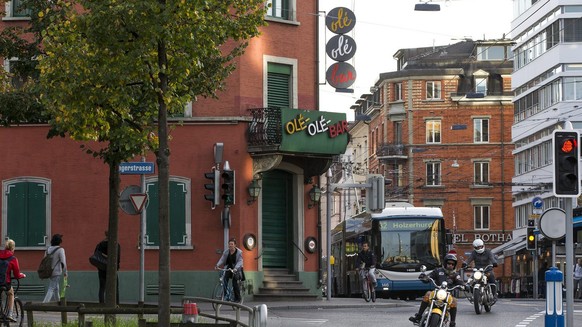 Die geschlossene Ole-Ole-Bar an der Langstrasse 138 (Ecke Lagerstasse) im Kreis 4 in Zuerich, aufgenommen am Mittwoch, 17. Oktober 2012. Das seit 1966 von Rita Guyer und ihren drei Geschwistern gefueh ...