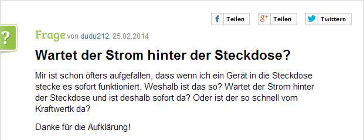 gute frage
