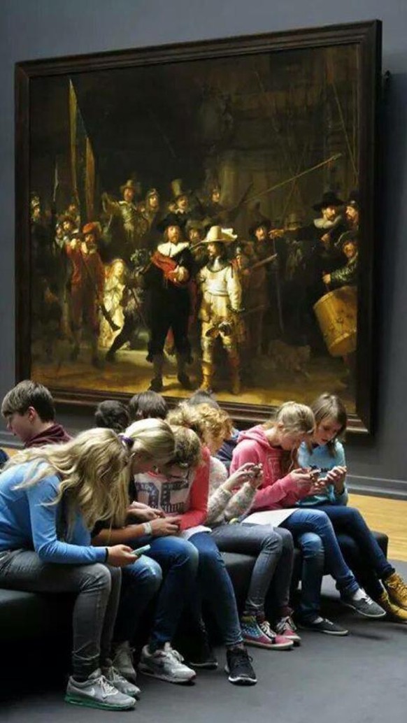Wahrscheinlich lesen die Kinder nur nach, wer dieser&nbsp;Rembrandt genau war und wann er gelebt hat.