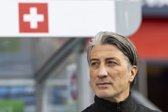 Switzerland's head coach Murat Yakin during a friendly soccer match between Norway and Switzerland at the Ullevaal Stadium in Oslo, Norway, Tuesday, March 31, 2026. (KEYSTONE/Cyril Zingaro)