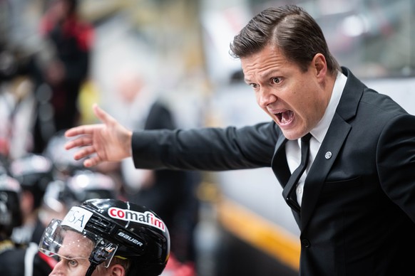 ARCHIVBILD ZUR ENTLASSUNG VON SAMI KAPANEN BEIM HC LUGANO, AM MITTWOCH, 18. DEZEMBER 2019 ---- Lugano&#039;s Head coach Sami Kapanen during the preliminary round game of National League A (NLA) Swiss  ...